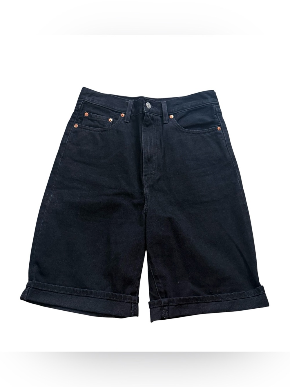 Levi’s High Loose Classic Black Denim Shorts
